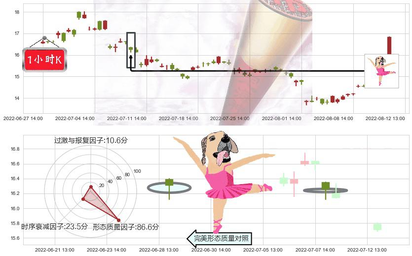 沧州大化(sh600230)单针探底(定海神针)K线图-阿布量化