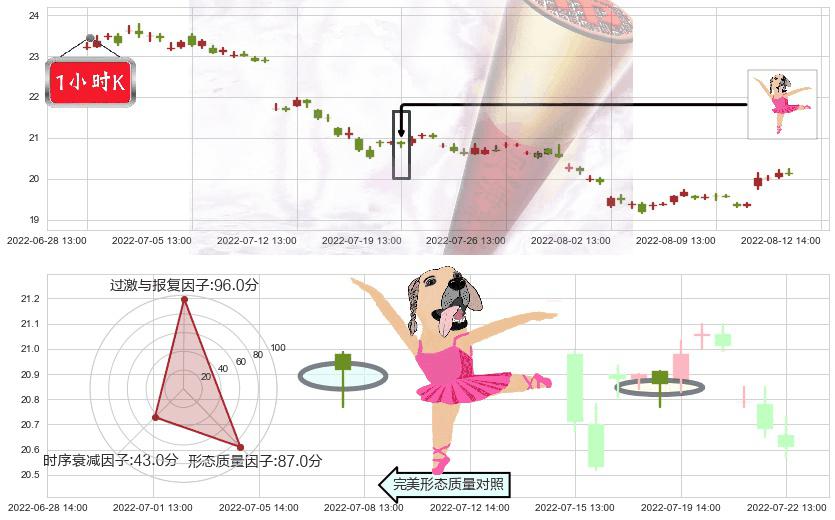 中国太保(sh601601)单针探底（定海神针）K线图-阿布量化