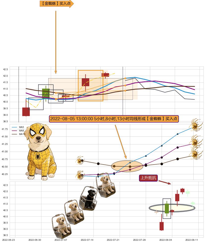 上升抵抗 ➕ 【金蜘蛛】买入点