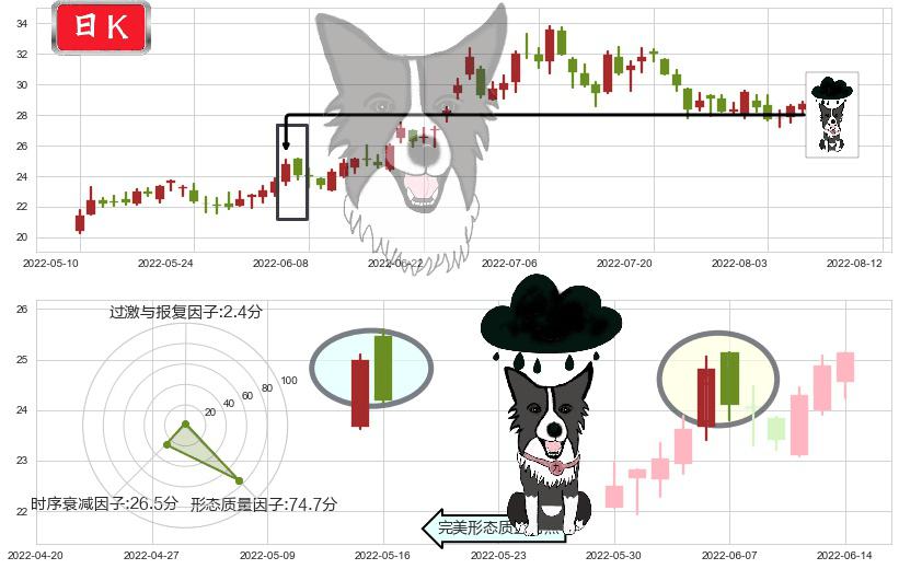杉杉股份(sh600884)乌云盖顶K线图-阿布量化
