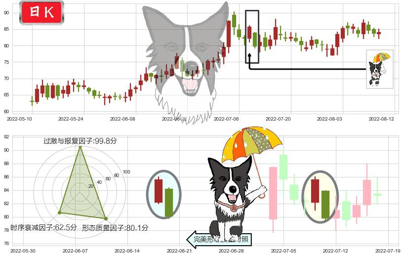 飞科电器(sh603868)倾盆大雨K线图-阿布量化