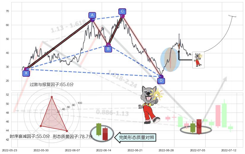 曙光初现形态+仙人指路+多方炮+单针探底（定海神针）+锤头线（锤子线） ➕ 谐波(XABCD)
