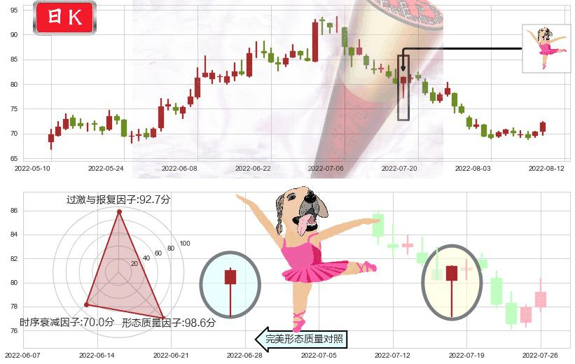 水井坊(sh600779)单针探底(定海神针)K线图-阿布量化