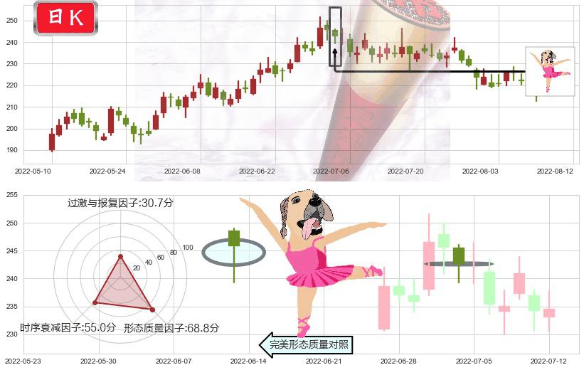泸州老窖(sz000568)单针探底(定海神针)K线图-阿布量化