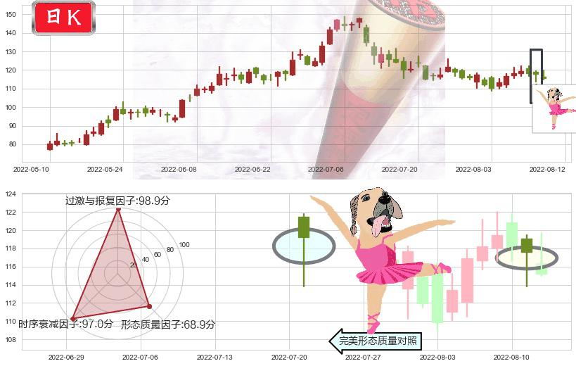 天齐锂业(sz002466)单针探底（定海神针）K线图-阿布量化