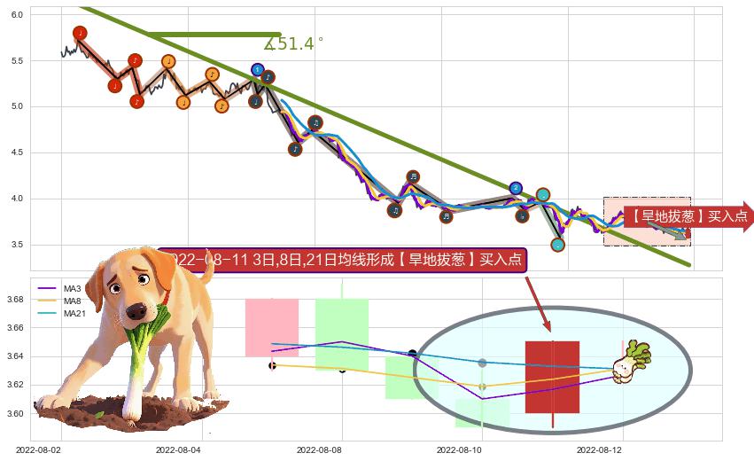 【旱地拔葱】买入点+【高山滑雪】买入点 ➕ 趋势线
