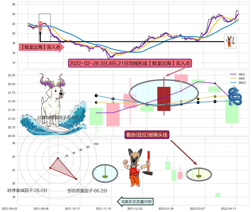 看涨(低位)倒锤头线 ➕ 【蛟龙出海】买入点