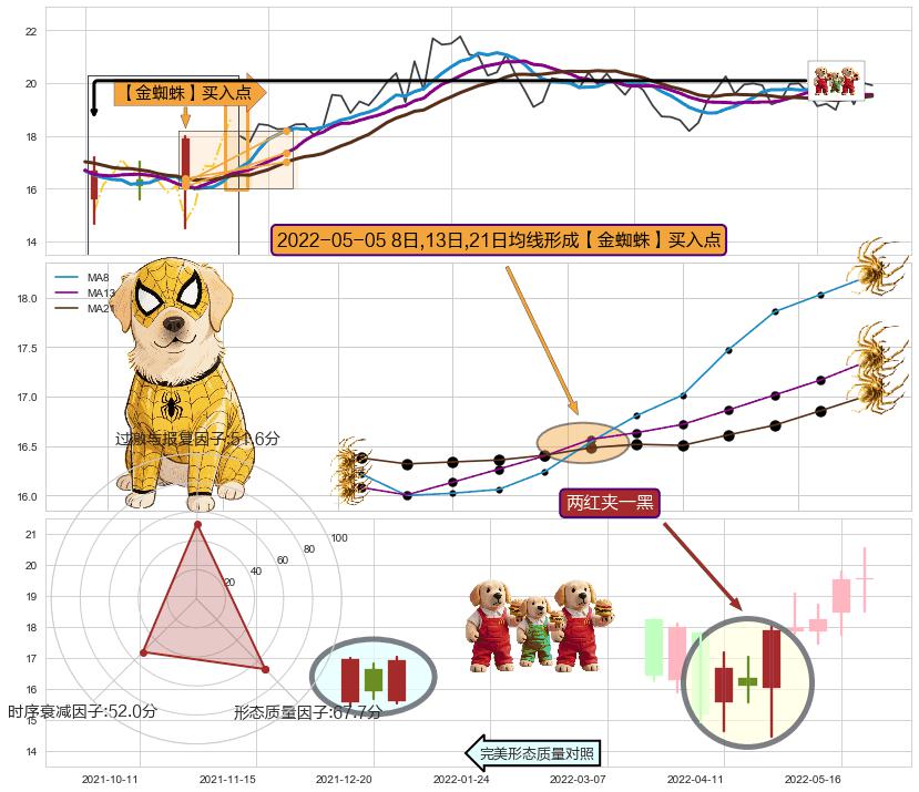 两红夹一黑 ➕ 【金蜘蛛】买入点
