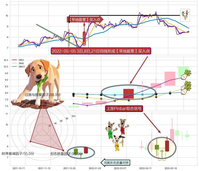 上涨Pinbar组合信号 ➕ 【旱地拔葱】买入点