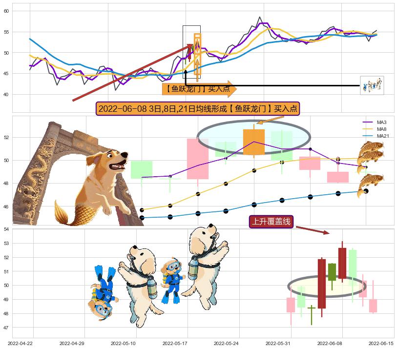 上升覆盖线+旭日东升+仙人指路 ➕ 【鱼跃龙门】买入点