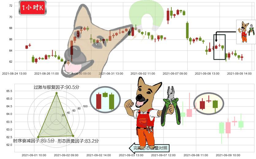 小金矿3X多-Direxion(usJNUG)下跌镊子线(n形磁铁)K线图-阿布量化