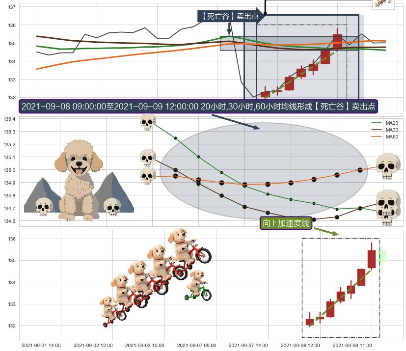 向上加速度线+顶部尽头线（下山虎） ➕ 【死亡谷】卖出点