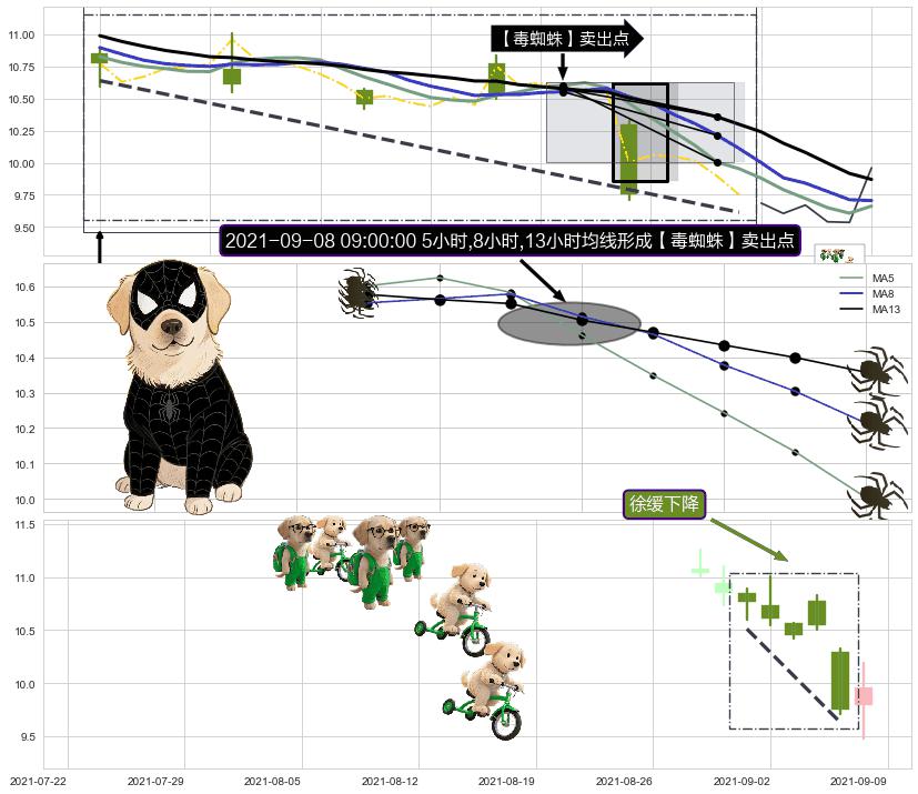 徐缓下降 ➕ 【毒蜘蛛】卖出点