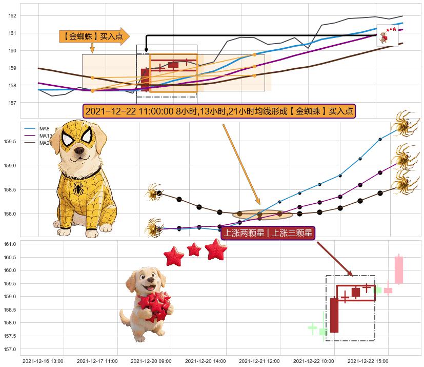 上涨两颗星 | 上涨三颗星+早晨之星（黎明之星） ➕ 【金蜘蛛】买入点