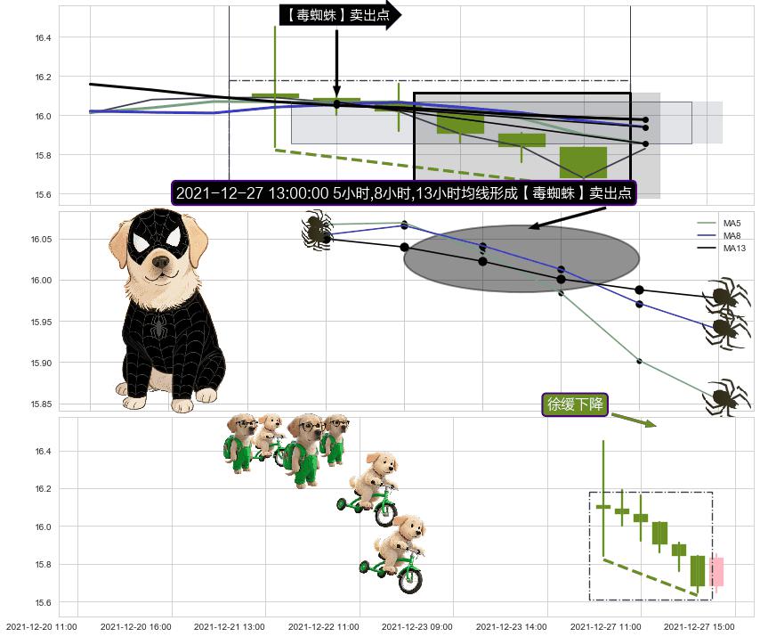 徐缓下降+下跌螺旋桨 ➕ 【毒蜘蛛】卖出点