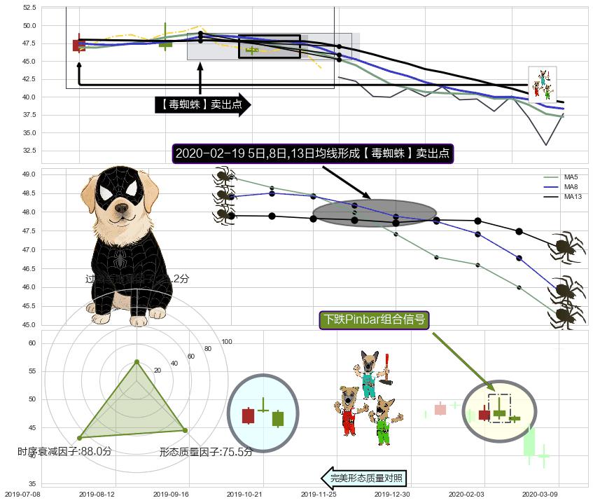 下跌Pinbar组合信号 ➕ 【毒蜘蛛】卖出点