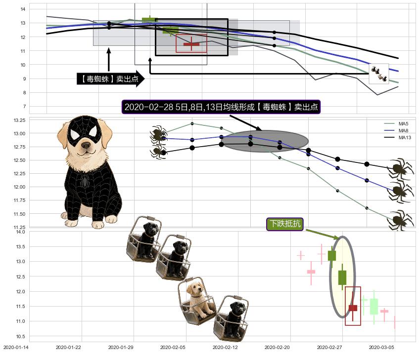 下跌抵抗 ➕ 【毒蜘蛛】卖出点
